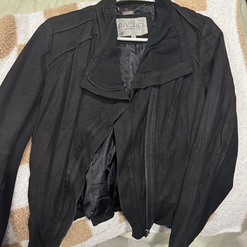Rachel Women's Black Leather Jacket
